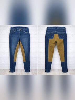 goode rider riding breeches womens 301 denim knee patch equestrian stretch jeans